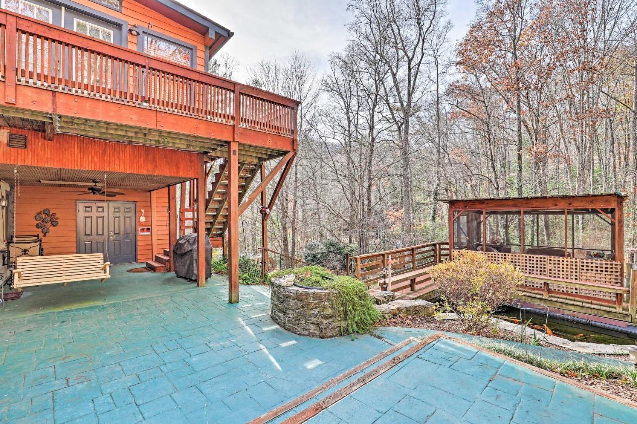 Asheville Mountain Getaway With Patio And Koi Pond! Extérieur photo