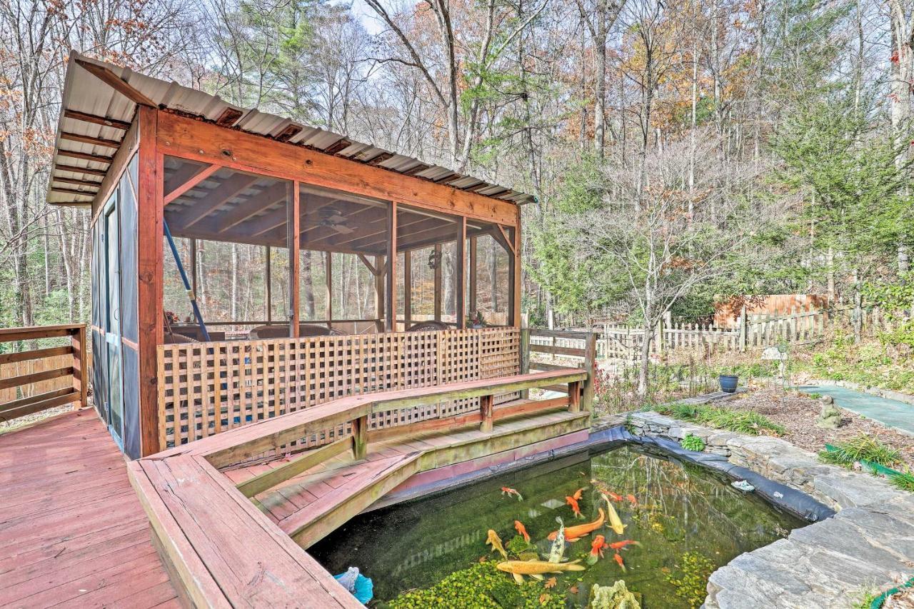 Asheville Mountain Getaway With Patio And Koi Pond! Extérieur photo